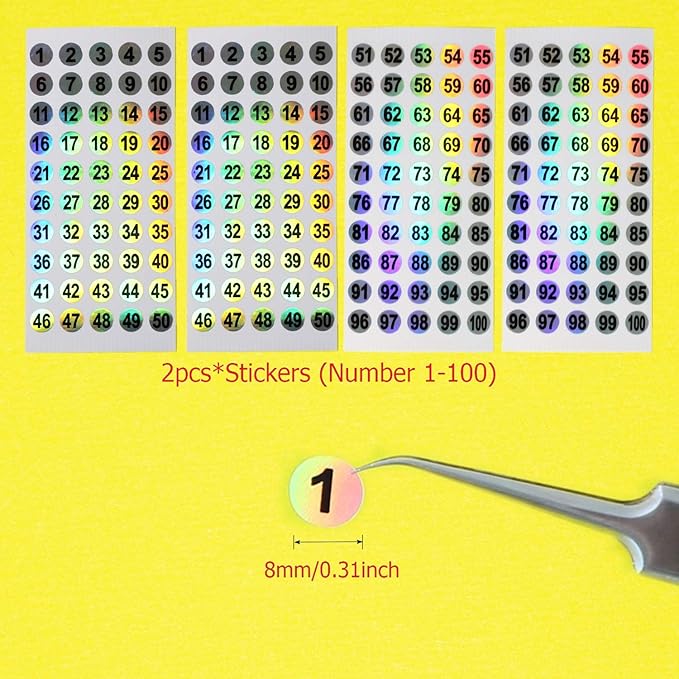 Nail Swatch Sticks with Ring for Nail Color Display Nail Art Supplies Nail Practice Samples (100pcs, transparent)