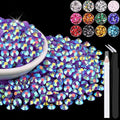 4000PCS 5mm Resin Jelly Rhinestones in Bulk (Dark Purple AB), Bedazzling Flatback Crystals Rhinestones for Crafting DIY Nail Decoration, Gems Diomand Charms for Tumbler Shoes Clothing Fabric