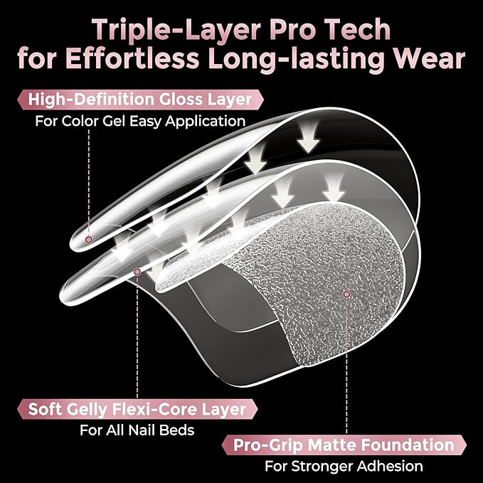 Extra Short Square Fake Nails, Soft Gel Pre-Shaped Acrylic XS Short Square Nail Tips, Half Matte Full Cover Clear Press on Flase Nail Tips for Nail Extension Home DIY 240pcs/12 Sizes