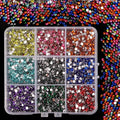 9 Colors Flatback Rhinestones for Crafts, 3mm Crystals Rhinestone, Resin Flatback Glitter Gems Nail Diamonds Rhinestones for Clothes Accessories DIY