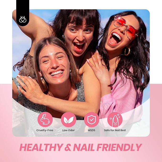 Beetles Jelly Gel Nail Polish Set - Ballet Dress Jelly Gel Polish, 6 Colors Milky Pink Nude Pink Sheer Gel Nail Kit Transparent Effect Soak Off UV DIY Manicure French Nail Art Gifts for Women