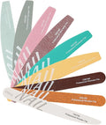 9Pcs Nail Files Buffer Set Double Sided Professional Emery Boards for Natural Acrylic Nails 100/120/150/180/220/240/280/1000/4000 Grit Washable Soft Nail Filer Manicure Tools Home Salon Use