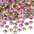 1440PCS Art Nail Rhinestones Non Hotfix Glue Fix Round Crystals Glass Flatback for DIY Jewelry Making with one Picking Pen (ss16 1440pcs, Golden Rose)