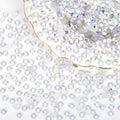 10000PCS Moonlight Rhinestones Bulk, Flat Back Crystal Glass Stone Round Gems,SS10, 2.7-2.9mm