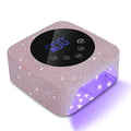 Cordless UV LED Nail Lamp,72W Rechargeable UV Light for Gel Nails with 5 Timer Setting Quick Dry Curing Lamp with Display Auto Sensor for Salon & Home(Pearl Pink Diamond)