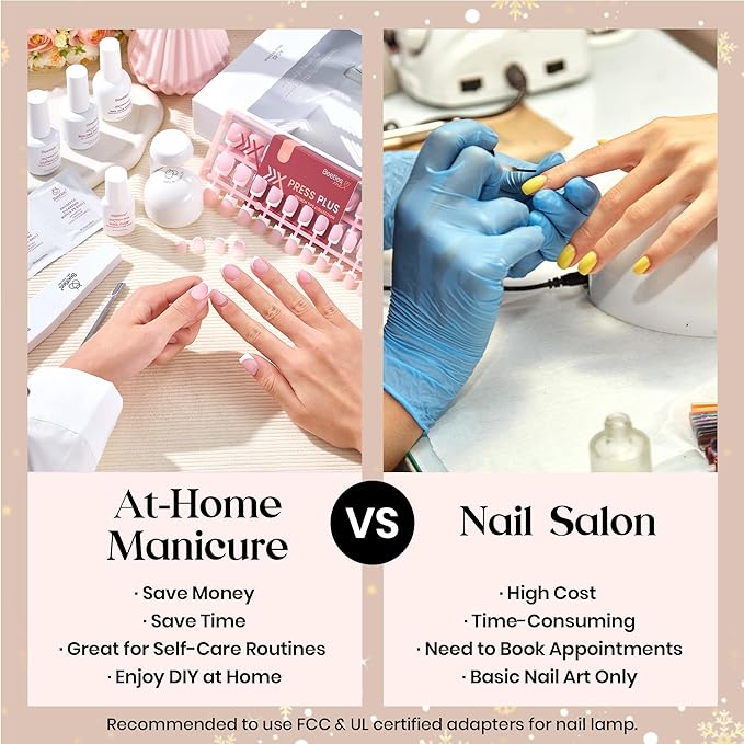 Beetles X Press Plus Red French Tip Nails - Crimson French | 5 Colors Press On Nails Short Square | 160Pcs 16 Sizes All-in-One Kit With Nail Glue,Remover,Builder Top Coat,Nail Lamp Gift