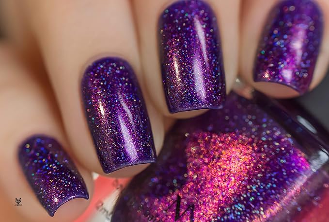 ILNP High Voltage - Royal Purple Holographic Nail Polish