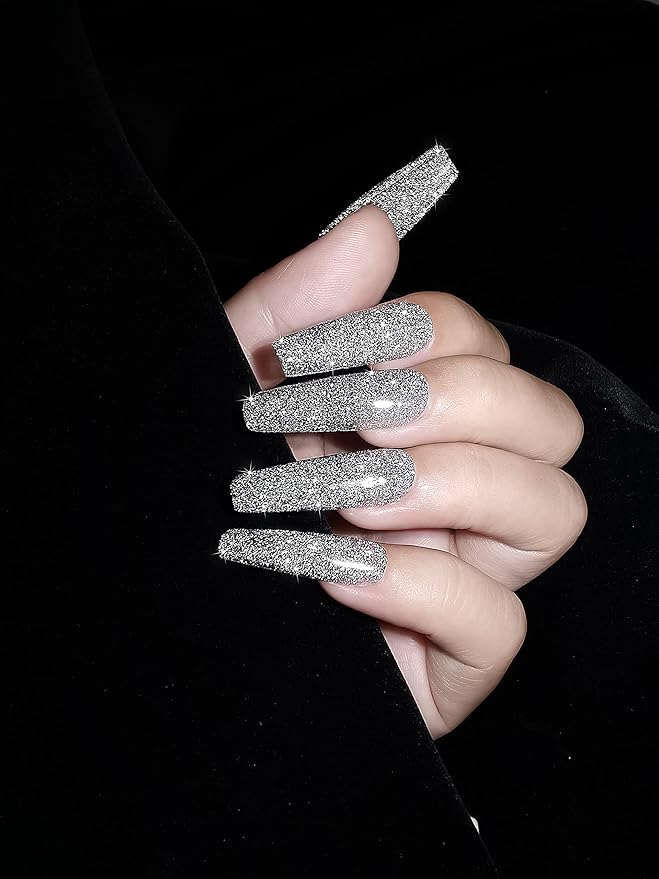 AIMEILI Reflective Gel Nail Polish Soak Off Reflective Glitter Gel Polish Holographic Diamond Glitter Nail Polish Kit Set of 12pcs X 8ml - Kit Set 7
