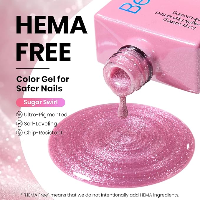 Beetles Sugar Swirl Pink Cat Eye Gel Nail Polish - 15ML Pink Cat Eye Valentines Gel Polish Glitter Magnetic Translucent Glassy Effect Soak Off UV French Nail Art Manicure Gifts for Wome