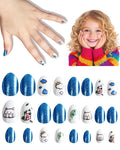 Cute Press on Nails for Kids,Girls Trendy Stuff Fake Nail Kit for Ages 5-12, Pre-glue Glitter Short Acrylic Nail Stick on Nails, Great for Girl Birthday Gifts, Parties&Makeovers Decoration