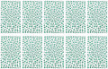 PATIKIL 2090 Pcs Acrylic Gem Sticker, 4 Size 3/4/5/6mm Self Adhesive Rhinestones Face Gem Stones Bling Jewelry for Nail Art Craft Clothes DIY Makeup Decoration Party, Dark Green