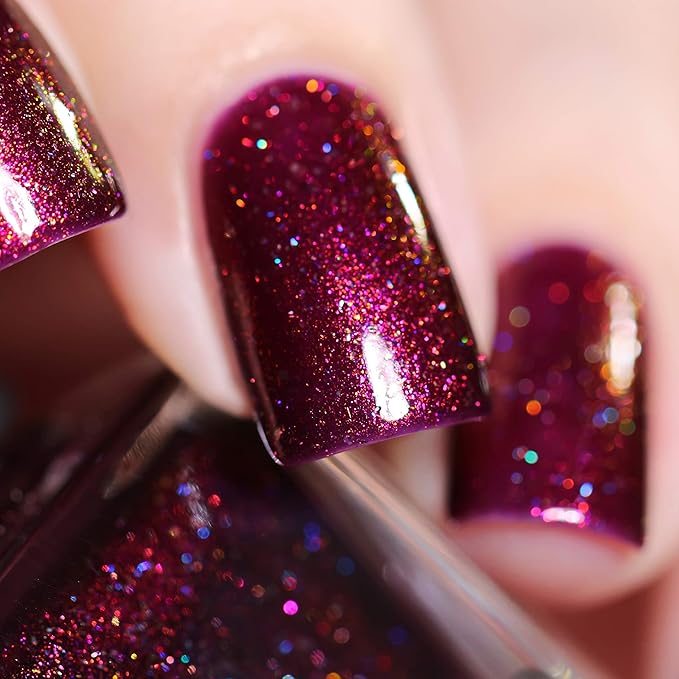 ILNP Royalty - Deep Claret Holographic Nail Polish