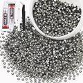3000PCS SS12/3mm Crystal Rhinestones (Black Diamond) with 2Pcs 10ml B7000 Jewelry Glue, Bedazzling Flatback Glass Rhinestones for Crafting, Gems Diomand Charms for Tumbler Shoes Clothing Mugs Nail Art