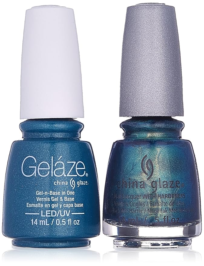 China Glaze Gelaze Tips and Toes Nail Polish, Deviantly Daring, 2 Count