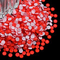 Flatback Glass Rhinestones,Bedazzler Gems 1440pcs Non Hotfix Crystal Rhinestones for Crafts Nail Charms Clothes Tumblers,Red Neon,SS20