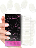 Nail Polish Strips – 32PCS UV Free Salon Quality Wraps, Long Lasting Gel Nail Stickers for Women (Snowflake White)