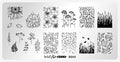Whats Up Nails - B044 From Ground Comes Life Stamping Plate for Nail Art Design