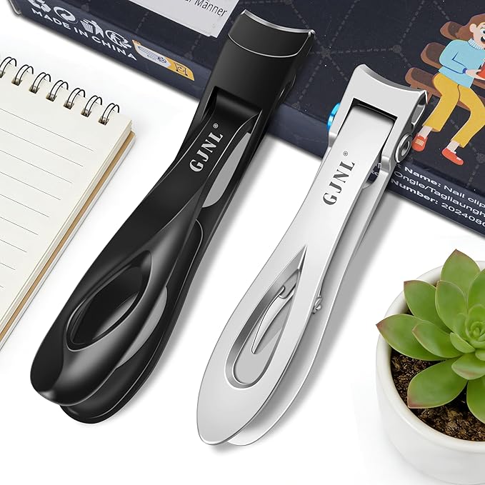 Toenail Clippers for Thick Nails for Seniors, 2026 Upgrade Angled Head Large Toe Nail Clippers, Heavy Duty Fingernail Clippers with Wide Opening Nail Cutter Men & Women