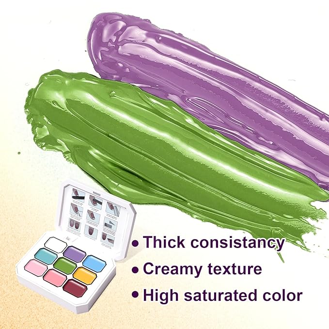 Gradient Gel Nail Set,16 Bright Color for Ombre Nail Polish Platte Kit with 14* Nail Art Tools, Summer Pat Painting Gel French Nail Manicure No-wipe Soak of UV DIY Art Home Salon