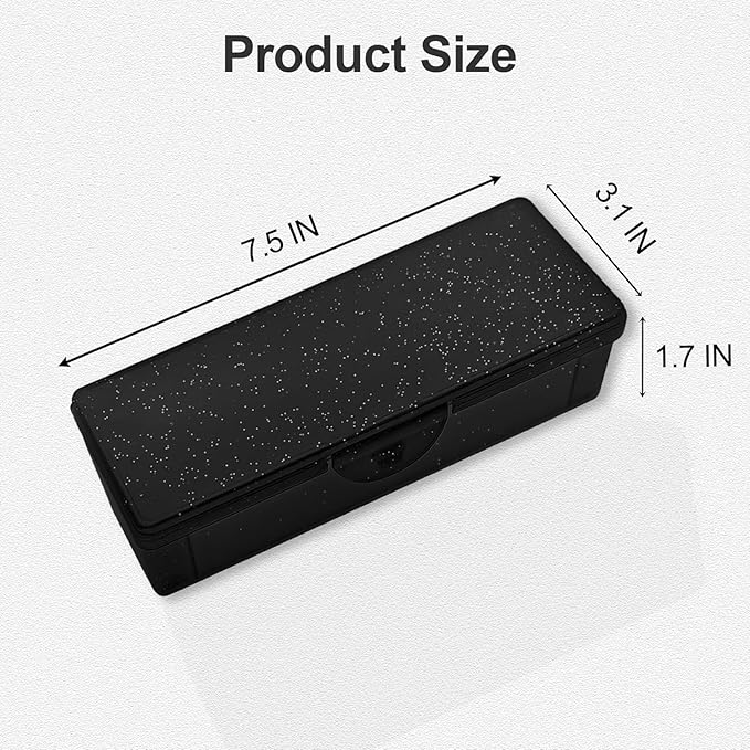Manicure Tool Box, Nail Tool Organizer Personal Nail Box Storage Case for Organizing, Container for Nail Supplies Clear Plastic Nail Tool Box for Manicure Pedicure Kit (2 Pack)