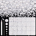 13000Pcs Flatback Pearls for Crafting (White), Assorted Size 2/3/4/5/6/8/10mm Non Hotfix Half Pearl, Bedazzling Bead for DIY Crafts Clothing Tumblers Mugs Shoes Fabric Embellishment Nail Art Makeup
