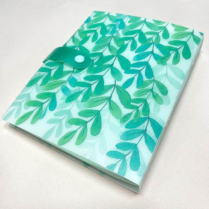 144 Slots Nail Art Sticker Storage Book Display Collecting Equipment Nail Art Decals Photos Storage Book Manicure Designer Tools Decoration Kits(Leaves)