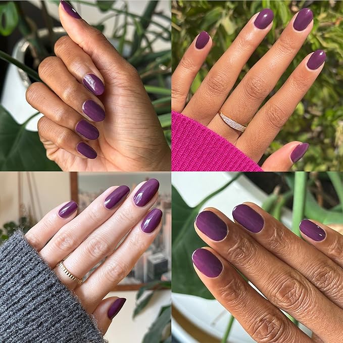 Olive & June Long Lasting Nail Polish | Plump Gel-Like Finish No Lamp Needed | Lasts up to 10 days | Salon-Quality Color at Home |15-Free, Vegan & Cruelty-Free Chip-Resistant Shine|Who Likes Raisins?