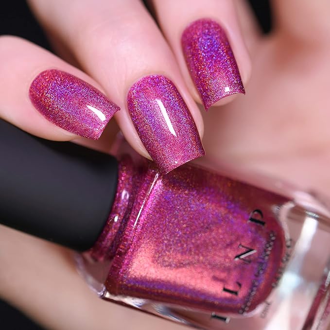 ILNP Bouquet Toss - Vivid Fuchsia Pink Ultra Holo Nail Polish