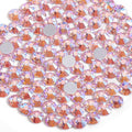 Beadsland Flat Back Crystal Rhinestones Round Gems for Nail Art and Craft Glue Fix, Light Pink AB, 4.6-4.8mm, SS20/1440pcs