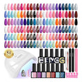 PHOENIXY 51 PCS Gel Nail Polish Kit with U V Light, 35 Colors Gel Polish with 5 Pcs Base Top Coat Manicure Starter Nail Polish Set Gifts for Women ST9012