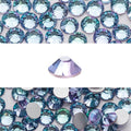 Novani 3000 Pieces Flatback Rhinestones Glass Round Gems Teal Volcano Crystals for Nail Art DIY Crafts Clothes Shoes,SS10,2.7-2.9mm