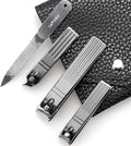 Heavy Duty Podiatrist Toenail Clippers for Thick and Ingrown Nails, Toe Nail Clippers Sets for Men Women Seniors, Stainless Steel 4PCS