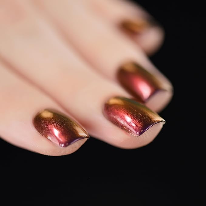 ILNP Undenied - Violet, Red, Gold Color Shifting Ultra Chrome Nail Polish