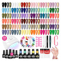 VANREESA Gel Nail Polish Kit with U V Light 53 Pcs Gel Polish Nail Set 36 Classic Colors Nail Polish Set + Base and 4 Effects Top Coat with Manicure Tools Complete Nail Kit Gifts for Women Girls