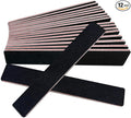 Nail Files (12 Pack), Emery Board Nail File for Acrylic Nails and Natural Nails, 100/180 Grit Double Sided Emory Boards Professional Nail Filer Reusable Washable Manicure Square Black
