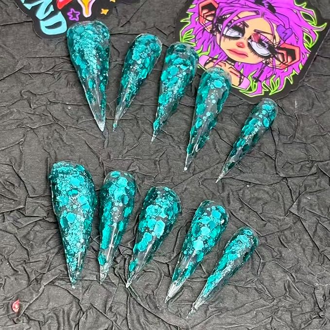 10Pcs(1Pack) Handmade Press On Nails 3D Flower Nails Cute Catoon Marshmallow Nails for Women Party Holiday Daily Wear Size S
