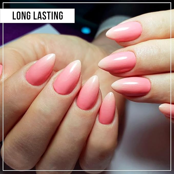 Nail Gel-X Natural Stiletto Short Tips Set - NeVi USA Premium Quality, 600 Tips in 12 Sizes - Complete DIY Nail Extension Kit | No Size 00 Included #10&11 are in the same section #10