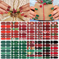 TailaiMei 14 Sheets Christmas Nail Wraps Stickers Nail Polish Strips Self-Adhesive Full Wraps with 2 pcs Nail Files for DIY Nail Art Decals (Celebrate Style)