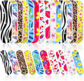 Sumind 100 Pack Nail Files Double Sided Emery Boards Manicure Tools (Vibrant Style)