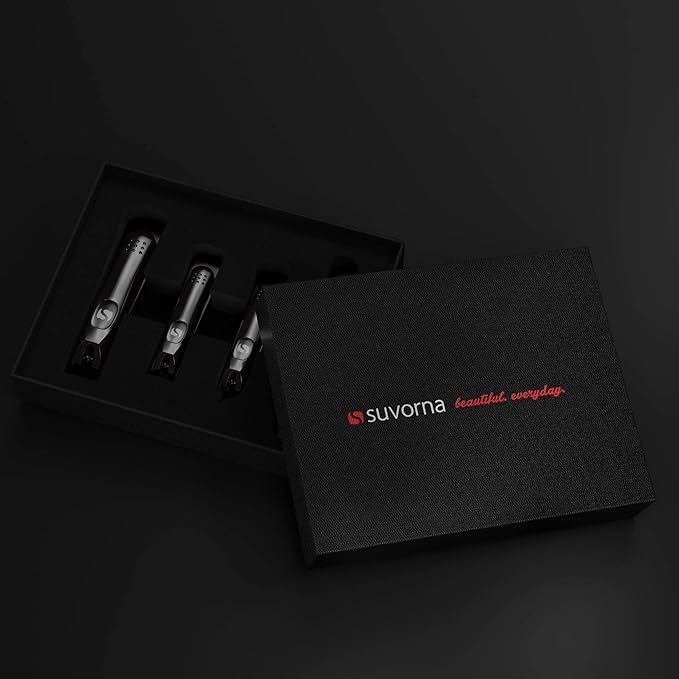 Suvorna Nail Clipper Set with Fingernail Cleaner for Under Nails - Large Nail Cutters for Thick Toenails, Edgy Nail Clipper and Nail File - Nail Clippers for Men and Nail Clippers for Women