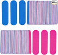 Mini Nail Files Bulk, 100 Pcs Disposable Double Sided Emery Boards Travel Size for Men, Women, Kids (2 Inch)