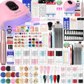 Major Dijit Acrylic Nail Kit with Nail Lamp, 0.35 oz White Clear Pink Black and More 12 Colors Acrylic Powder and Liquid Kit, Electric Nail Drill, Glitter, Nail Art Brushes,Nail Kit for Beginners