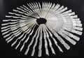 1 Set 150 Tips Nail Polish Color Display Nail Color Display Sticks Plastic Nail Tips with Metal Split Ring Holder(White)