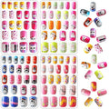 JANYUN 96 Pcs False Nails Fake Nails for Kids Full Cover Short False Nails Children Nails Lovely Gift for Kids
