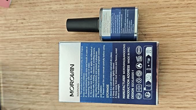 Morovan Nail Strengthener and Growth: Clear Nail Polish Hardener for Damaged Nails Treatment Natural Keratin Repair Ridge Filler Prevents Discoloration Crack Thin