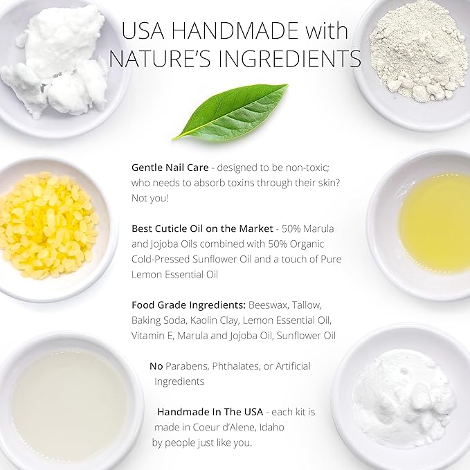 Just Like Jane™ Natural Nails Buff & Wax Kit - New Nano Glass File for Higher Shine!