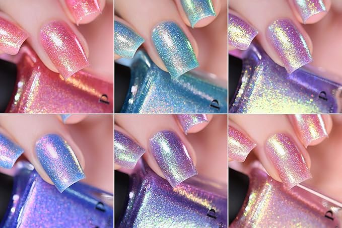 ILNP Summer Nights Collection - Iridescent Holographic Nail Polish Set