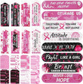 200 Pack Breast Cancer Awareness Accessories Bulk Nail Files Items, Pink Ribbon Emery Board Gifts for Breast Cancer Survivor Women Party Favors Giveaways