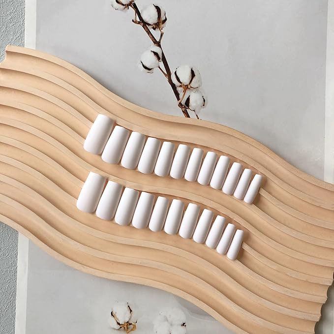 KQueenest Matte White Press on Nails Long Medium Square, Milky White Fake Nails Medium Coffin, Sheer Color Acrylic Nails Press ons, Reusable Soft Gel Glue on Nails for Women Fall Winter