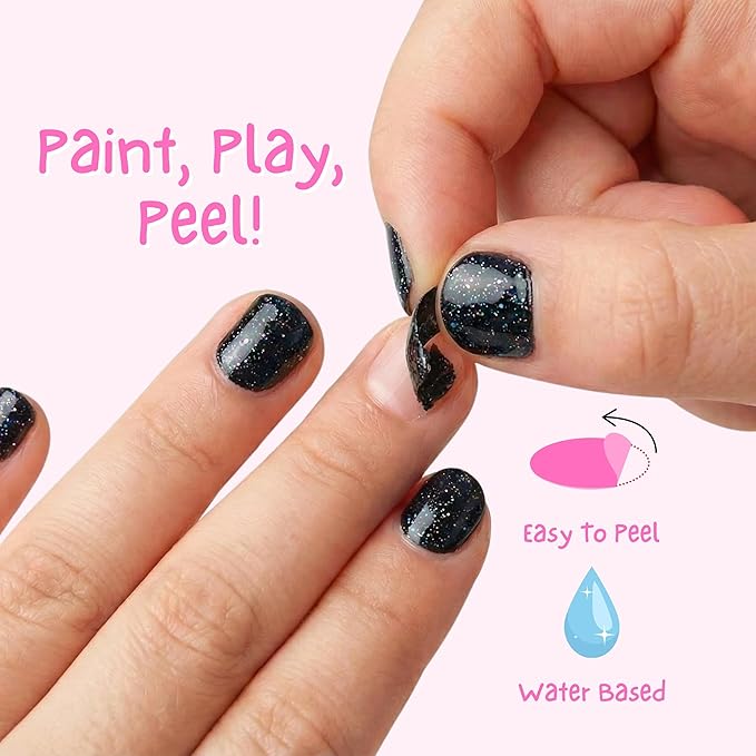 MISS NELLA-Peel Off, Odour Free, Water Base & Safe for kids nail polish pack of 3 (Halloween Pack)